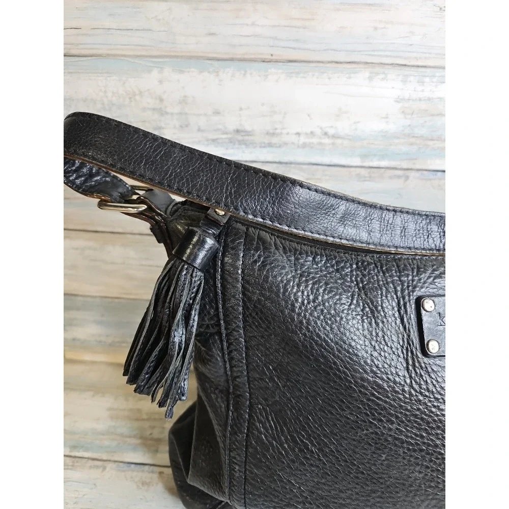 Kate Spade‎ black leather medium bag, used